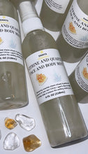 Load image into Gallery viewer, CITRINE AND QUARTZ FACE AND BODY MIST ⛅️ (Different bottle than pictured)

